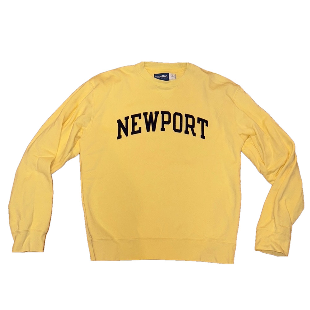 Unisex Newport Yellow Crewneck Sweatshirt